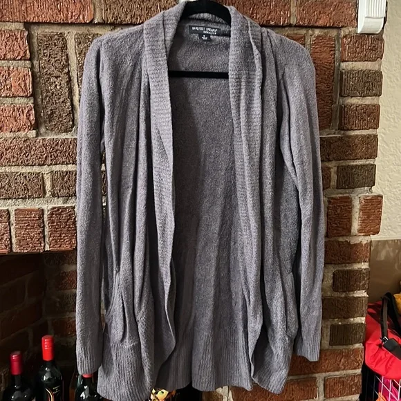 Barefoot Dreams Slate Blue Women's Cardigan - Picture 4 of 6